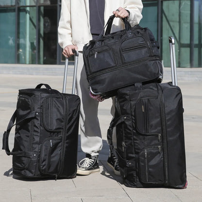 Rolling Travel Duffel Bag with Wheels – Expandable, Large Capacity