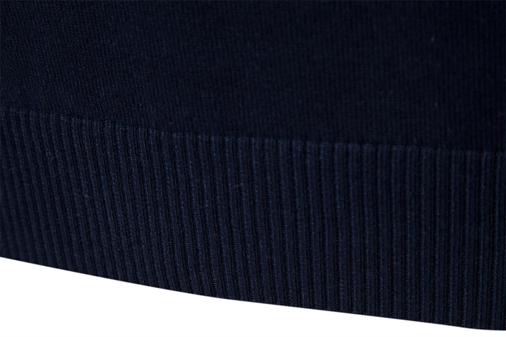 Men’s Quarter-Zip Mock Neck Knit Pullover – Long Sleeve