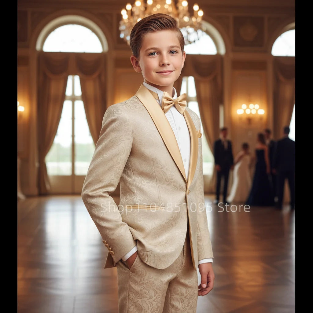 Boys' Jacquard 2-Piece Formal Suit