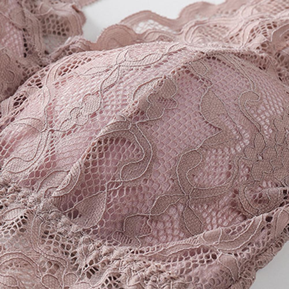 Women’s Lace V-Neck Tank Top – Soft Stretch Bralette Style