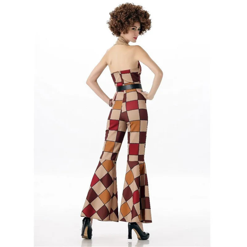 Retro 70s Disco Couple Costume Set – Men’s & Women’s Hippie Outfits