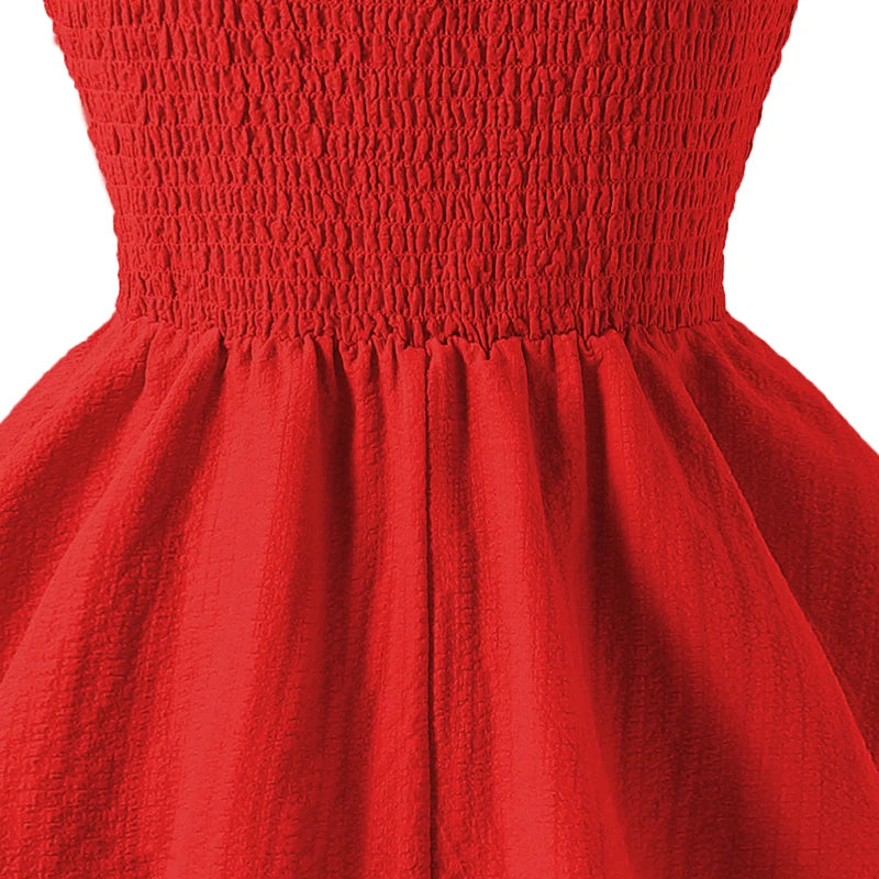 Girls’ Tiered Sling Dress – Sleeveless, Stretch Waist (8Y–12Y)