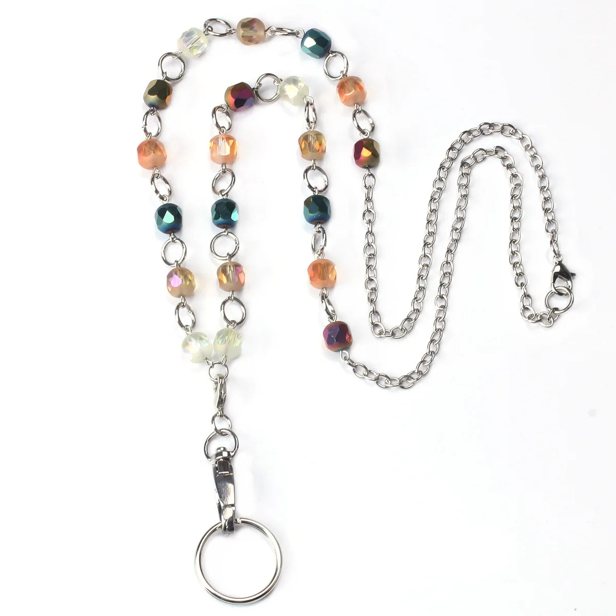 Beaded ID Lanyard Necklace – 36" Cruise Badge Holder