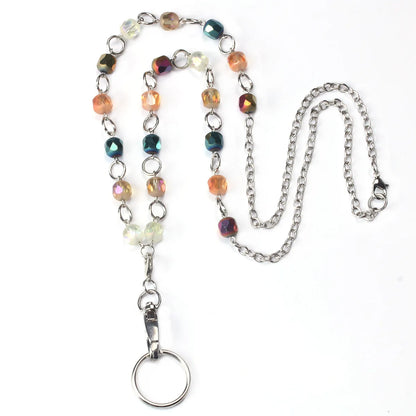 Beaded ID Lanyard Necklace – 36" Cruise Badge Holder