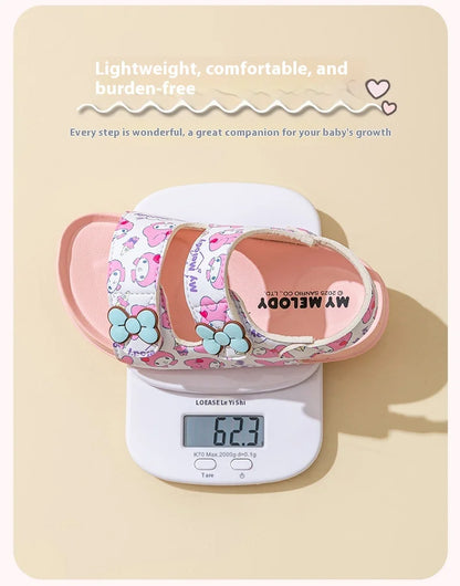 Girls Sanrio HelloKitty Sandals Kids Girls Spring Summer Little Kids Princess  Bow Fashion Teenage Shoes