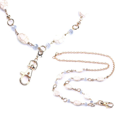 Beaded ID Lanyard Necklace – 36" Cruise Badge Holder