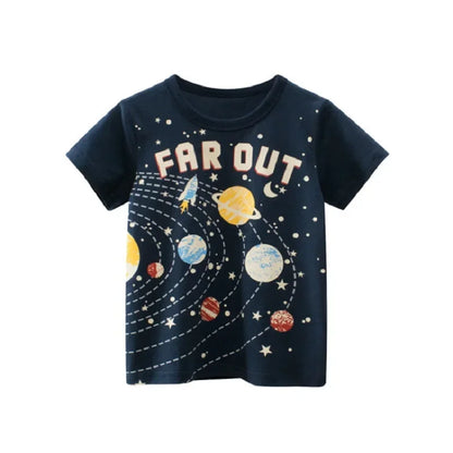 Kids' Cotton Graphic T-Shirt – Summer Adventure Collection