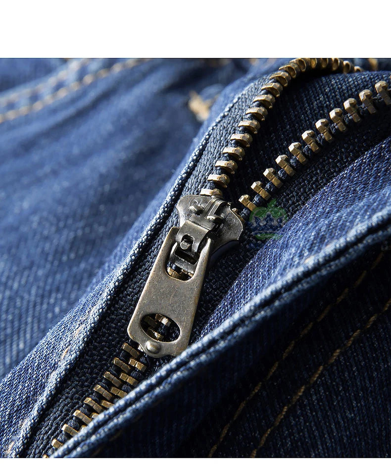 Brand Clothing High Quality Summer Cotton Men's Jeans Classic Business Straight Denim Black Pants Work Trouser Male Plus size 40