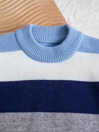 Kids’ Striped Sweater – Soft Knit Pullover