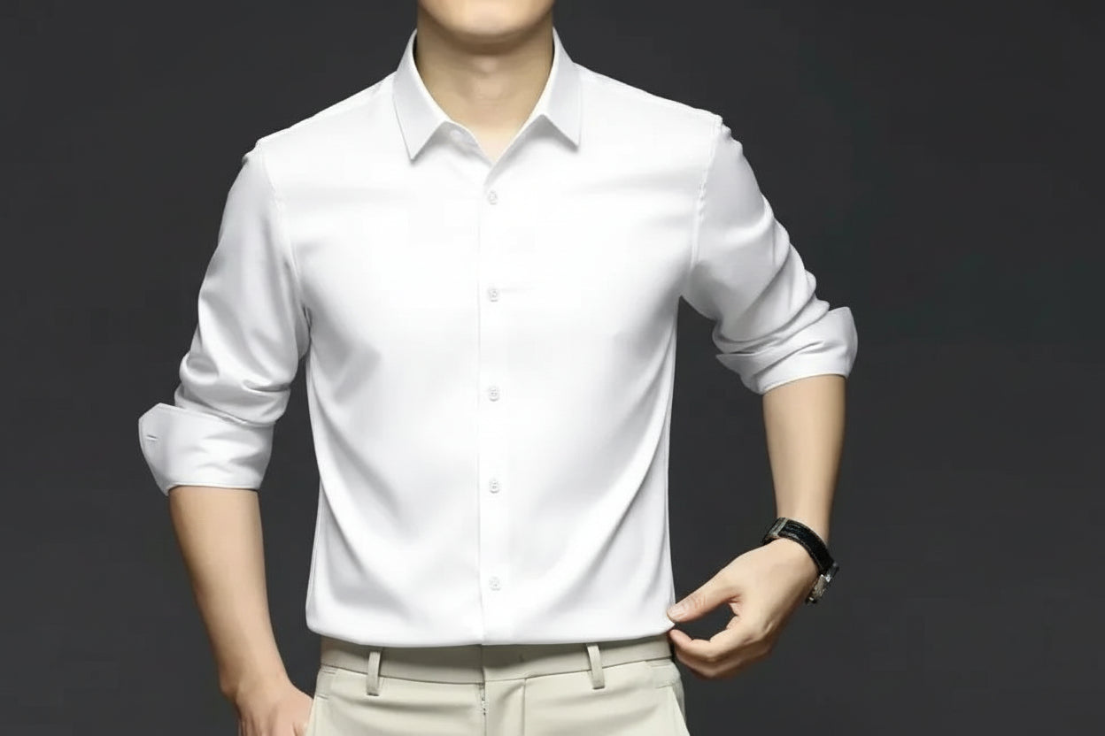Men’s Wrinkle-Resistant Dress Shirt – Long Sleeve Button Down