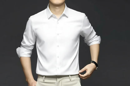 Men’s Wrinkle-Resistant Dress Shirt – Long Sleeve Button Down