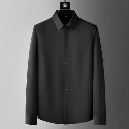 Men’s & Teens Premium Long-Sleeve Formal Dress Shirt – Easy-Care Broadcloth