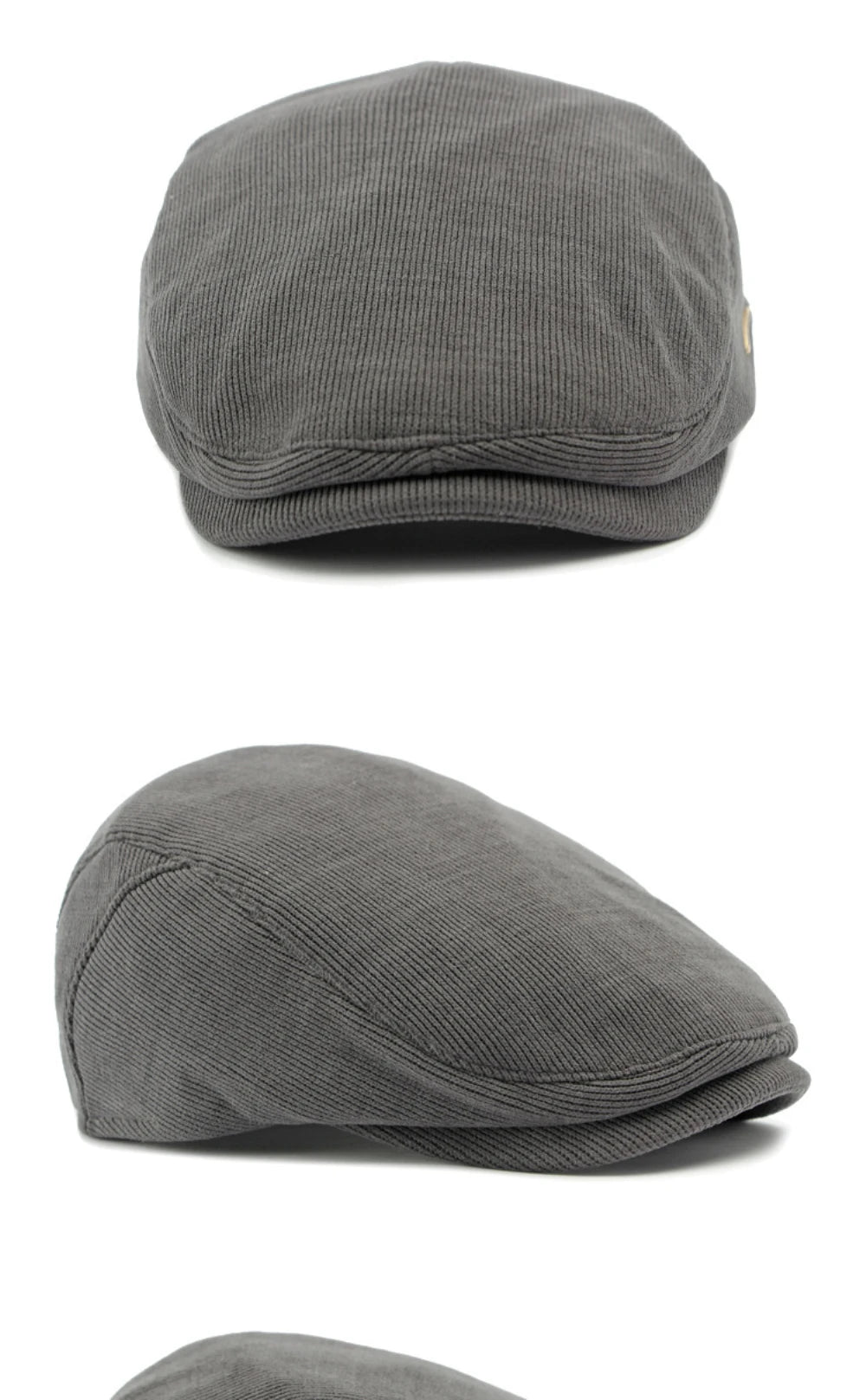 Men’s Adjustable Corduroy Flat Cap – Classic Casual Style