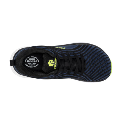 Women's Wide Fit Walking Sneakers – Breathable Lightweight Comfort Shoes – Purple – 38.5