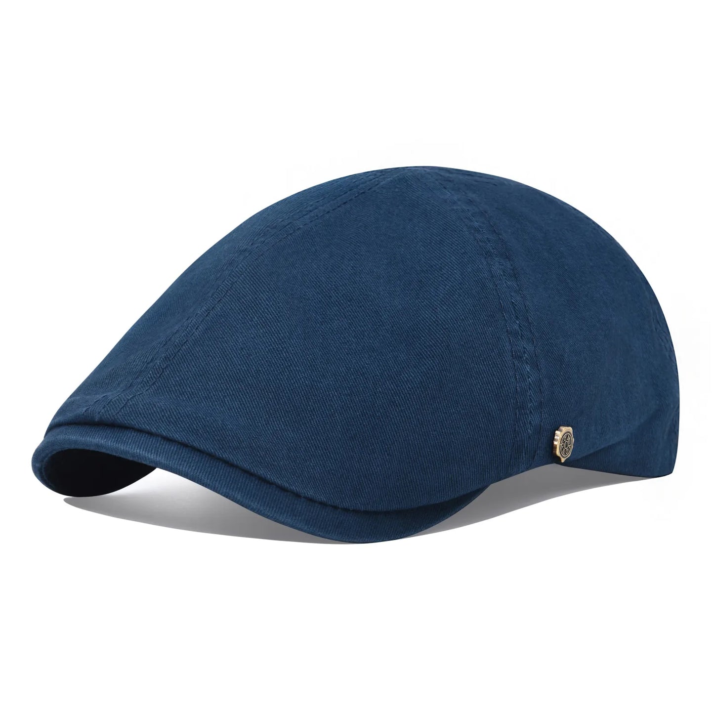 Men’s Washed Cotton Flat Cap – Lightweight Casual Style