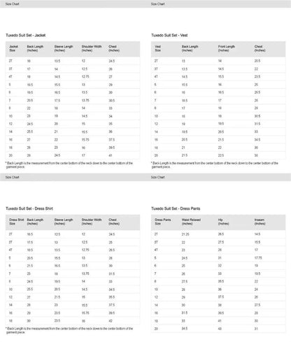 Boys’ 5-Piece Slim Fit Formal Suit – Complete Dresswear Set