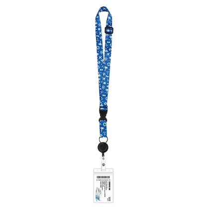 Nautical Print Retractable Cruise Lanyard – Waterproof ID Card Holder