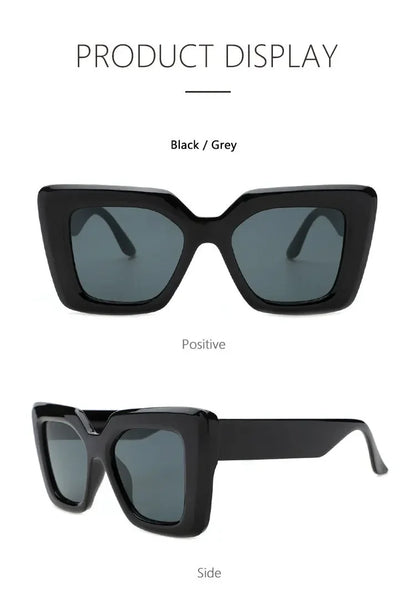 Oversized Square Sunglasses – UV400 Protection