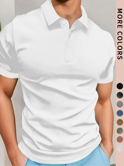 Men’s Lightweight Polo Shirt – Breathable Casual Short Sleeve