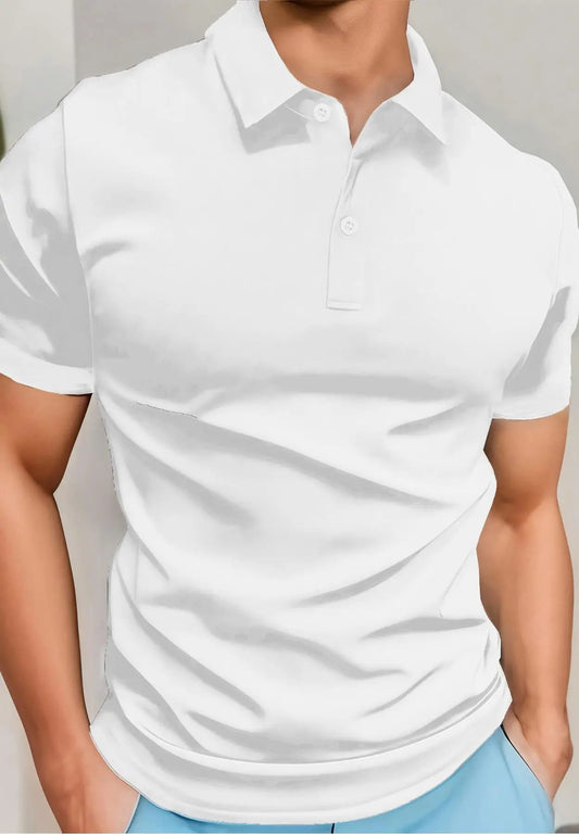 Men’s Lightweight Polo Shirt – Breathable Casual Short Sleeve