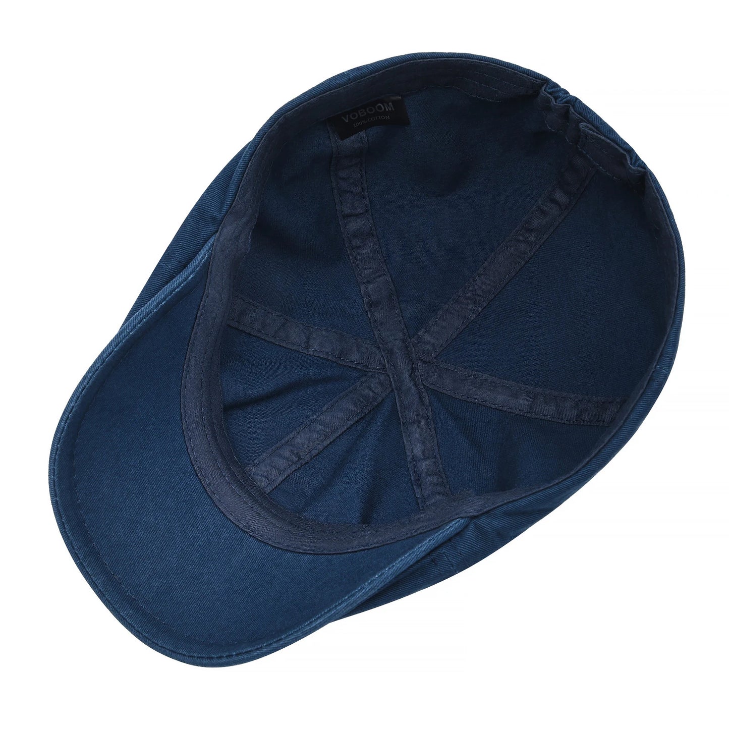 Men’s Washed Cotton Flat Cap – Lightweight Casual Style