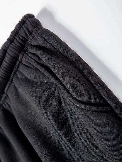 Men’s Solid Fleece Hoodie & Joggers Set – Autumn/Winter Tracksuit