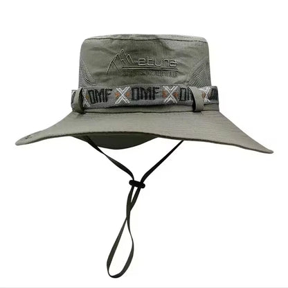 Men’s Wide-Brim Sun Hat with Mesh Vent – Cruise & Shore Ready