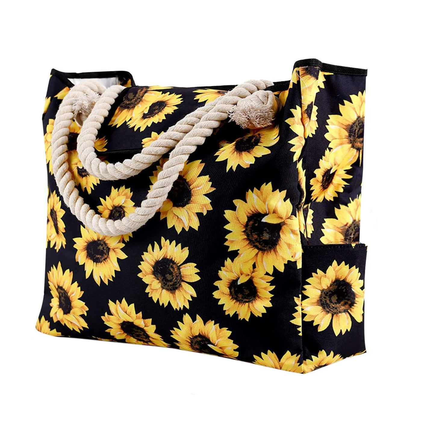 Striped Rope-Handle Beach Tote - The Dock Drop