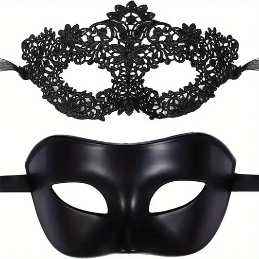 Black Masquerade Eye Masks