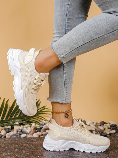 Women's peek-a-boo mesh Leopard print sneakers