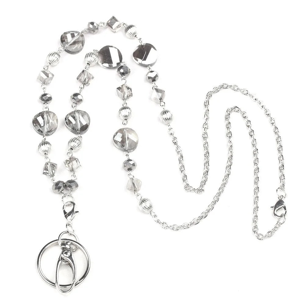Beaded ID Lanyard Necklace – 36" Cruise Badge Holder