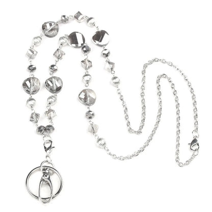 Beaded ID Lanyard Necklace – 36" Cruise Badge Holder