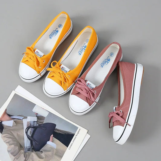 Canvas Slip-On Sneakers for Women & Teens | Lightweight, Low Profile