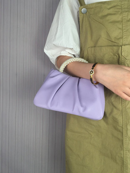 Pearl Handle Evening Clutch Bag