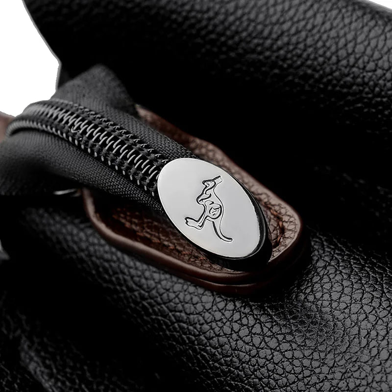 Elegant Pattern Tote – Kangaroo Brown Shoulder Handbag with Braided Handle