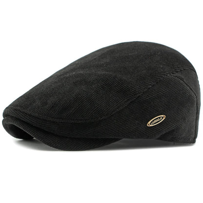 Men’s Adjustable Corduroy Flat Cap – Classic Casual Style