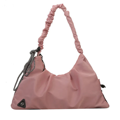 Women’s Ruched Gym Bag – Shoe Pocket, Wet Compartment & Yoga Mat Strap