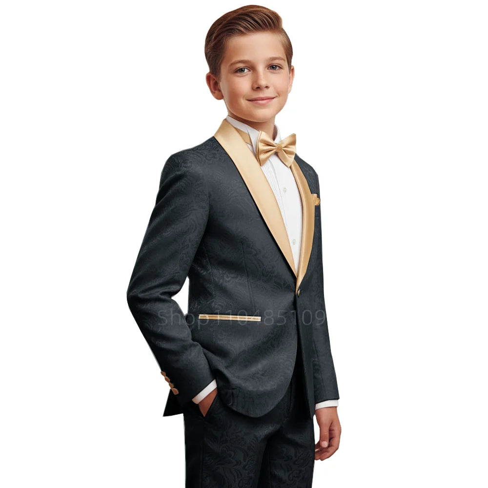 Boys' Jacquard 2-Piece Formal Suit