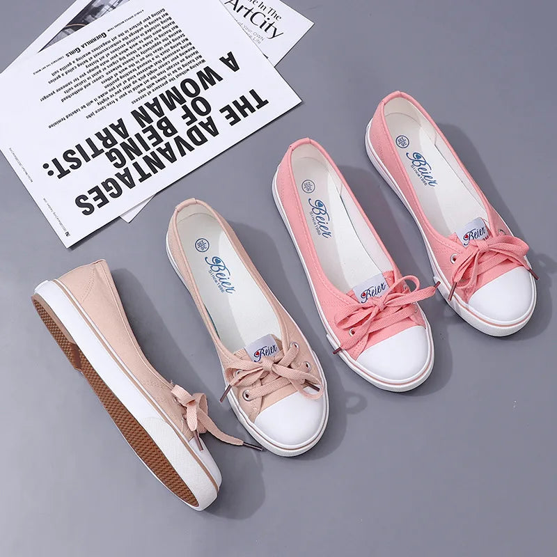 Canvas Slip-On Sneakers for Women & Teens | Lightweight, Low Profile