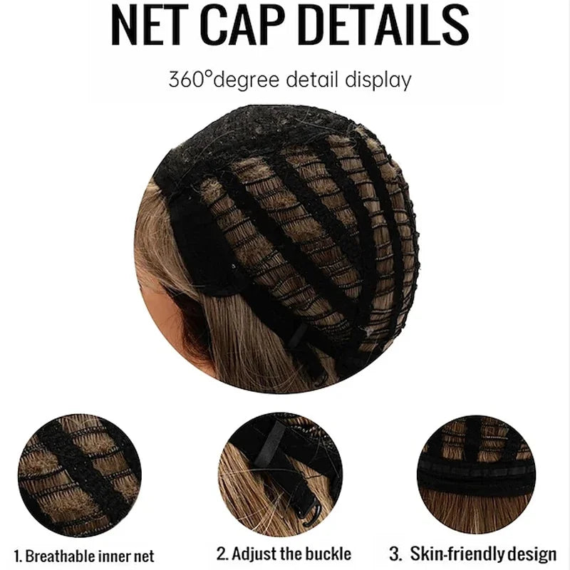 Men’s 80s Mullet Wig – Retro Rocker Hair Accessory – Blonde – One Size