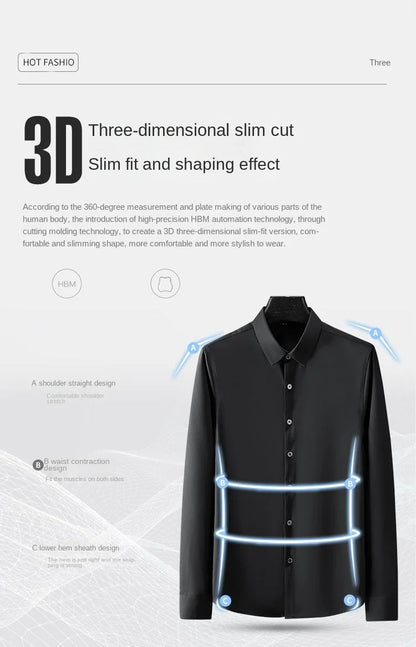 Men’s Wrinkle-Resistant Dress Shirt – Long Sleeve Button Down