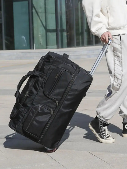 Rolling Travel Duffel Bag with Wheels – Expandable, Large Capacity