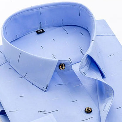 Men’s Long Sleeve Pattern Dress Shirt – Smart Casual