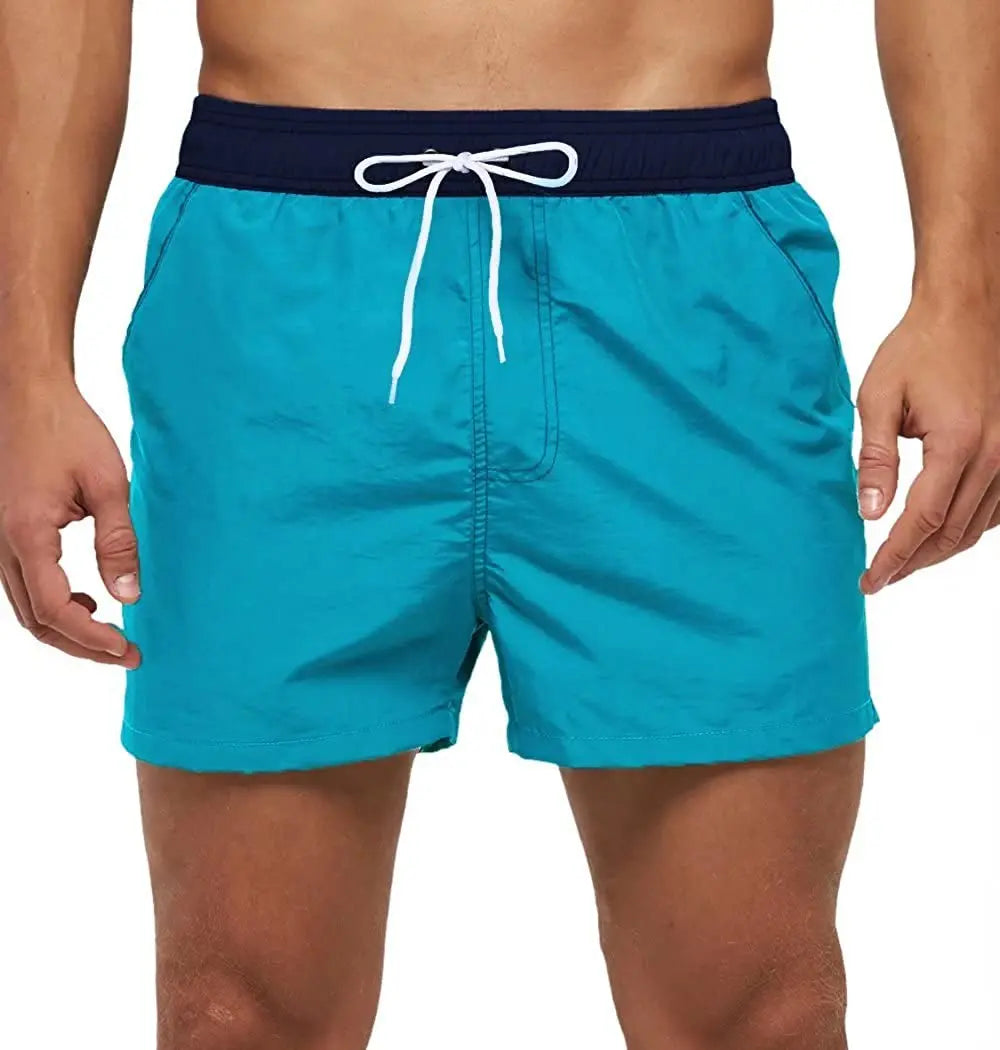 Men’s & Teens’ Quick-Dry Swim Shorts – Elastic Waist with Mesh Lining