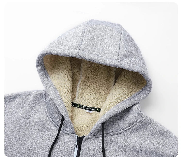Men’s Sherpa-Lined Zip Hoodie
