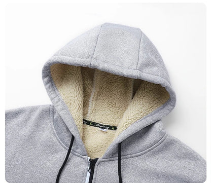 Men’s Sherpa-Lined Zip Hoodie