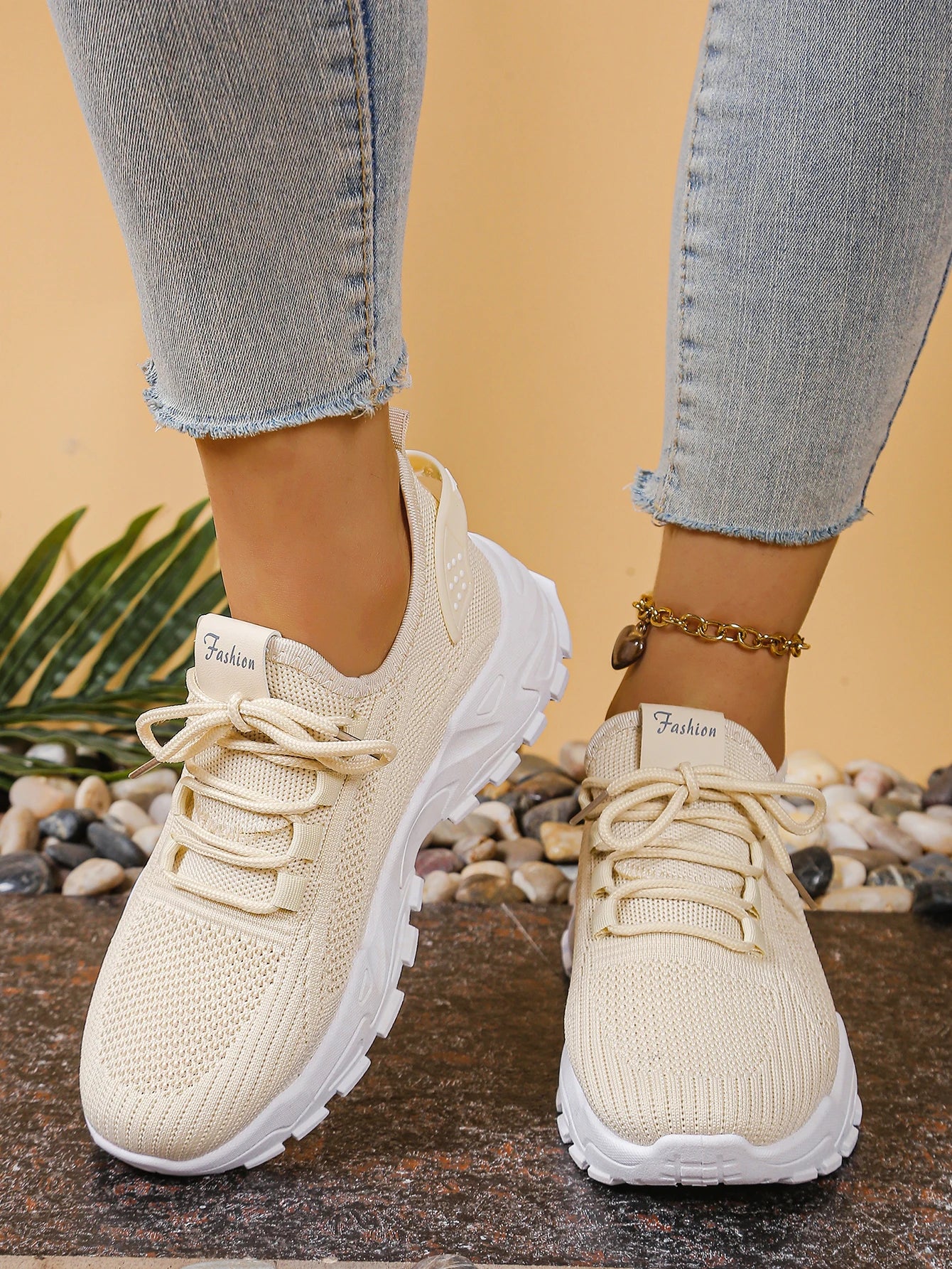 Women's peek-a-boo mesh Leopard print sneakers