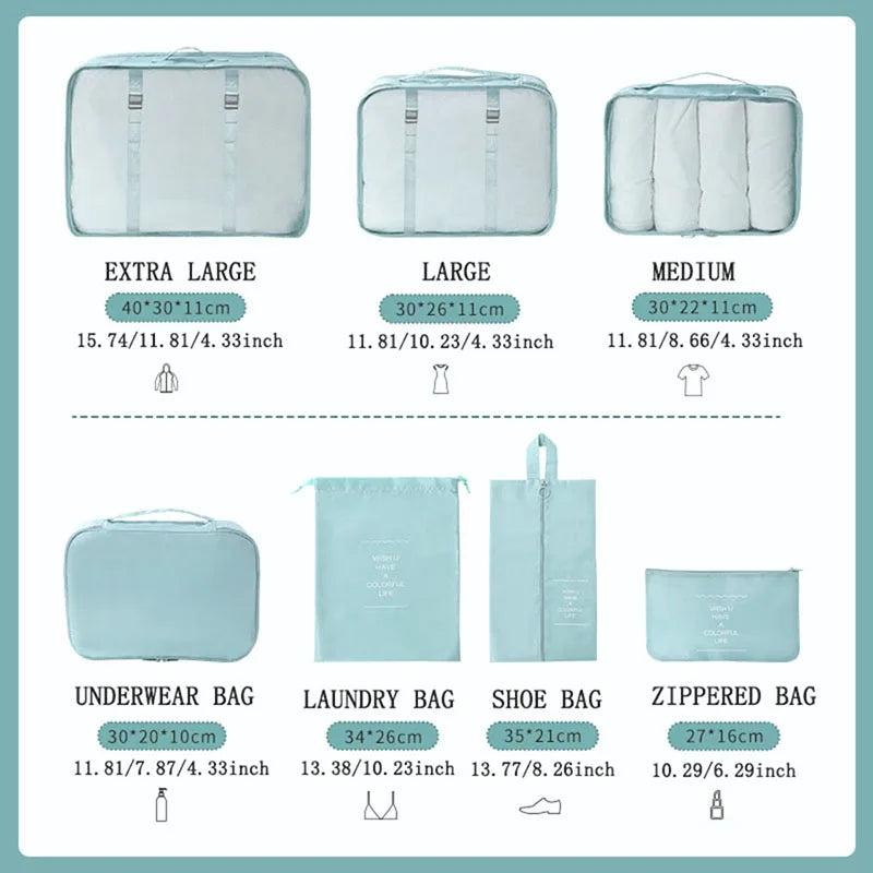 Cruise Packing Cube Organizer Set - 7 Piece