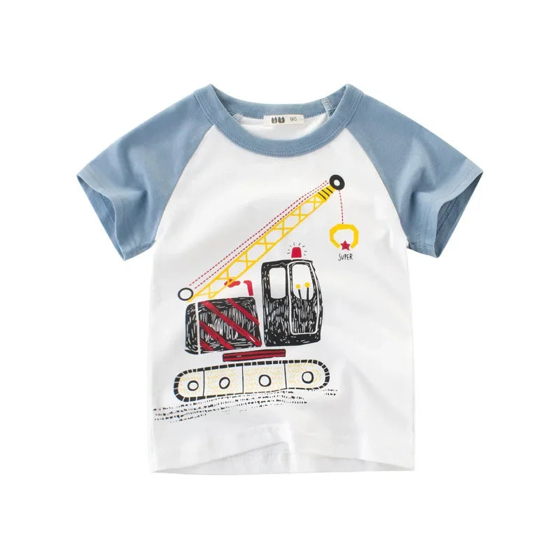 Kids' Cotton Graphic T-Shirt – Summer Adventure Collection