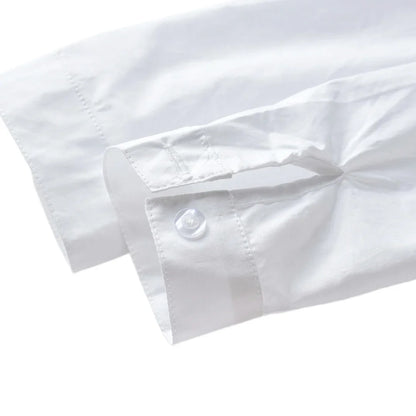 Boys White Formal Outfit Set – Shirt, Bow Tie & Suspenders